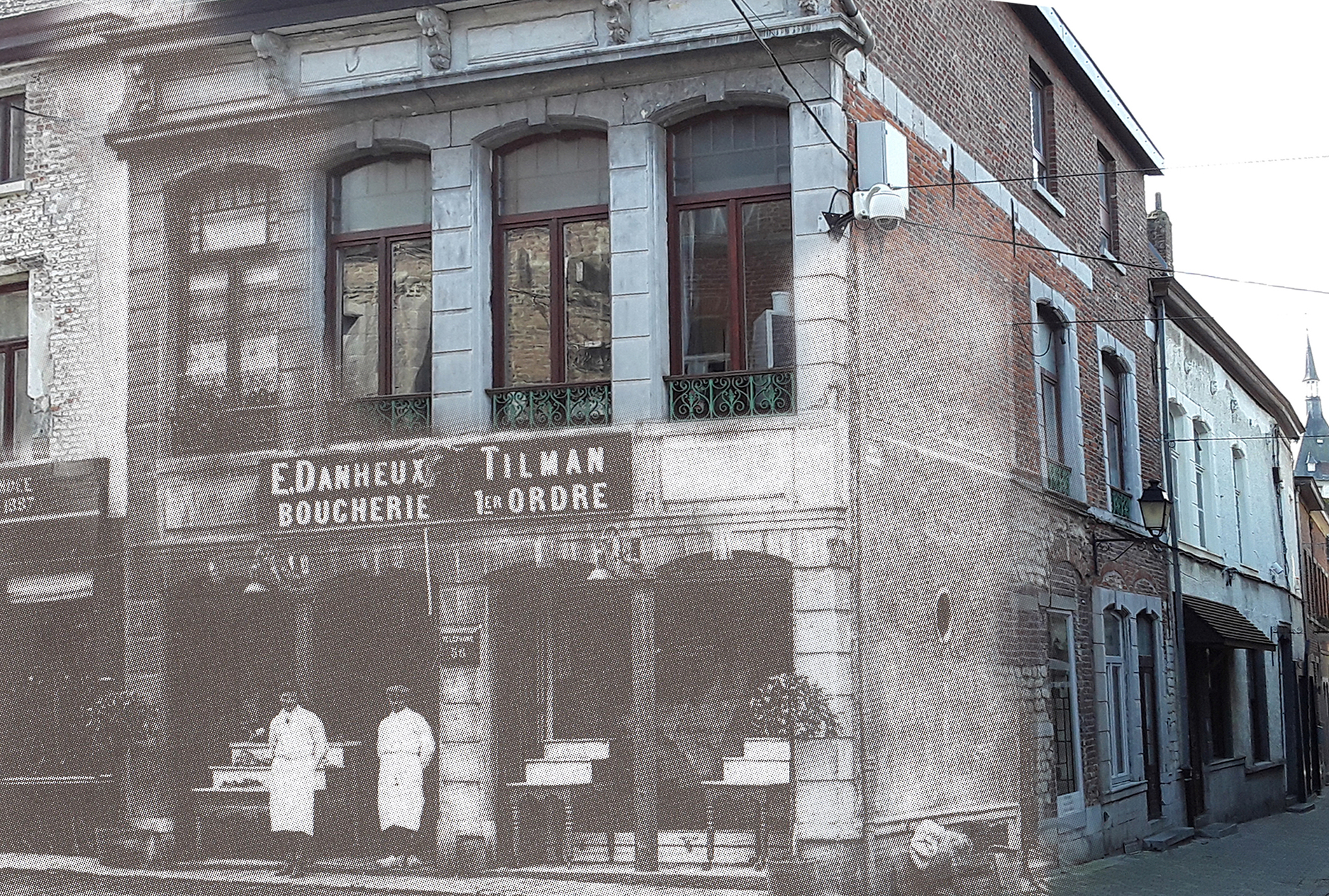 angle rue de Namur et rue du Pont Gotissart